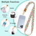 Piefly Phone Lanyard Crossbody Strap, Floral Flower Cell Phone Lanyard for Women, Wrist Strap Wristlet Adjustable