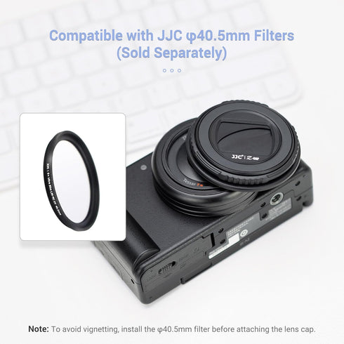 JJC ZV-1F Magnetic Lens Cap Cover, Protector for Sony ZV-1F Vlog Camera, Anti-Lost, Anti-Scratch, Dust-Proof, Rotation