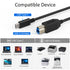 6ft 3.0 CBUS USB-C to USB-B USB Cable Compatible with iFi Zen DAC, Dell Monitors, Printers Scanners, External Hard