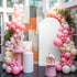 Jnbasdffb 7.2 Orange Beige Geometric Wedding Arch Cover, Stretchy Spandex Arch Backdrop Stand Covers FT, Abstract Grey