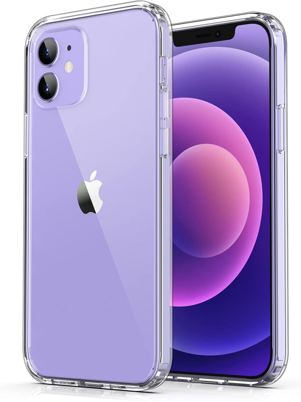 ULAK Clear Case for iPhone 12/iPhone 12 Pro, Hybrid Protective Slim Transparent Anti-Scratch TPU Bumper Cover