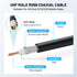 Anina 16.4 RG58 PL-259 NMO Antenna Magnetic Base Mount FT Coaxial Cable Plug with NMO Antenna Mounting Cap for CB Ham