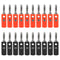 20pcs 4mm Banana Plug Audio Speaker Cable Connectors, Male Connectors for 12 AWG to 20 AWG Wires, 10pcs Red + 10pcs