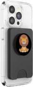 Pacifier Lion Outfit Cartoon Safari Lion Costume for Animal and Pacifier Lovers PopSockets PopWallet for MagSafe