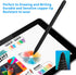 Evach Stylus Pens for Lenovo Tab P12/P11 Pro, High Sensitivity Digital Pencil with 1.5mm Ultra Fine Tip, Black