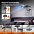 BAISHUN 3-in-1 1/4-Inch Setup, 360-degree Projector Stand Desk, Wall and Ceiling Mount with Thread, Foldable, Easy