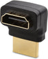 Cable Matters 2-Pack Right Angle HDMI Adapter (270 Degree) with 4K and HDR Support