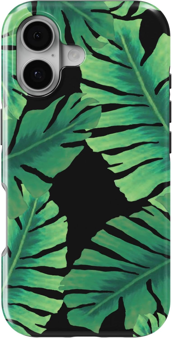 DistinctInk Tough Case for iPhone 17 - Compatible with MagSafe - Tropical Banana