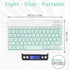 Ultra-Slim Bluetooth Rechargeable Keyboard for Amazon Fire HD 8 (2020/2022) and All Bluetooth Enabled Devices - Blue