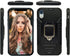 MODOS LOGICOS Case for iPhone XR, Dual Layers Shockproof Protective Case with Built-in 360 Metal Rotating Ring (Black)