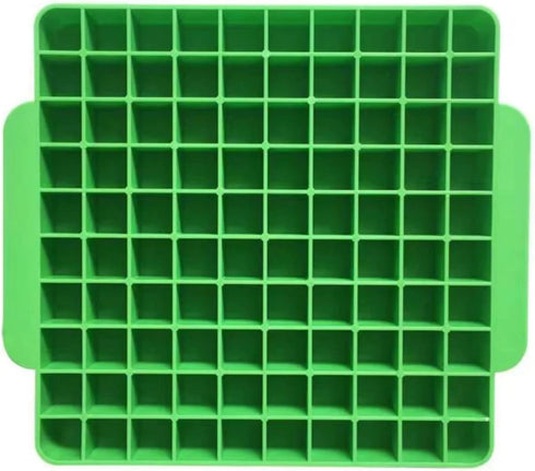 100 Slot Battery Storage Organizer, AA Battery Case Holder Storage Vault Container for Drawer Organization Holds 100 AA Batteries (Batteries Not Included) GREEN