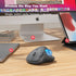Nulea Wireless Trackball Mouse, Ergonomic Rechargeable, Easy Thumb Control, 3 Device Connection, Compatible with PC,