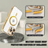 Misscase Gold iPhone 14 Pro MagSafe Case with Camera Lens Protector, Full Protection Clear Magnetic Anti-Scratch Cover