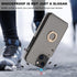Folosu 13 360Rotation 6.1 Inch Compatible with iPhone Case Wallet with Card Holder, Finger Ring Holder Kickstand