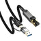 Herfair Ethernet to USB C Cable Gigabit LAN Internet Cable 1000Mbps High