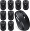 Macarrie 12 Pack Wireless Mouse, 1200dpi Wireless Computer Mouse with 6 Buttons, USB Receiver for Windows, PC