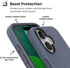 Speck 17 CANDYSHELL Grip +MS Case for iPhone - Mystery Blue/Faded Denim | Slim Protective Grip | Drop Protection |
