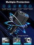 4 in 1 USB C Car Charger Adapter, 210W Multi USB Cigarette Lighter Adapter with 3 USB Ports for iPhone 15/14