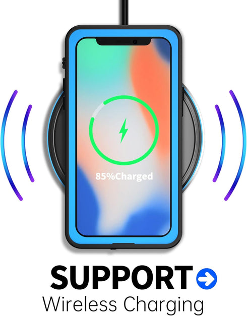 BEASTEK NRE Series Waterproof Case for iPhone Xs MAX, Shockproof IP68 Full Body Cover with Built-in Screen Protector