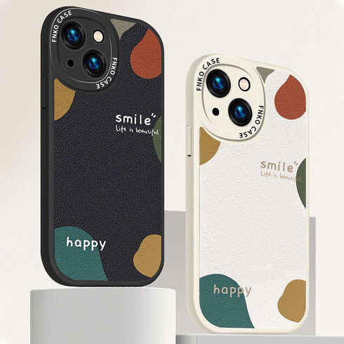 ZEZHOU Compatible iPhone 14 Case, Cute Pattern Design for Women Men, Soft Lambskin Flexible Protective TPU Case