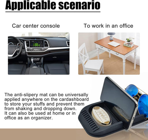 Anti-Slip Gel Pad Car Dashboard Stand for Navigation Cell Phone, Black