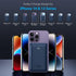 Wireless Portable Charger 10000mAh - Mag-Safe Compatible, 20W PD Fast Charging with Foldable Stand, Dark Blue