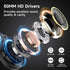 OneOdio Bluetooth Over Ear Headphones, 110 Hrs Wireless/Wired Stereo Sound, Foldable, Black