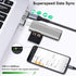 USB to USB C Adapter 10 Pack, USB A to USB C Converter for iPhone 15/14/13 Pro, iPad Air, AirPods, Black+Grey