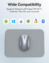 TECKNET Wireless Mouse, BT5.0/3.0 2.4GHz Silent Computer Mouse with USB Receiver, 4000DPI Rechargeable for