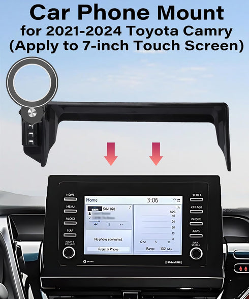 AbeeyGeomarn 2021-2024 7 Inch 360 Car Phone Holder for Toyota Camry Accessories Apply to Touch Screen Fixed Clip