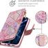 UEEBAI 13 6.1 inch, Wallet Case for iPhone Premium Vintage PU Leather Magnetic Closure Handbag Zipper Pocket Case