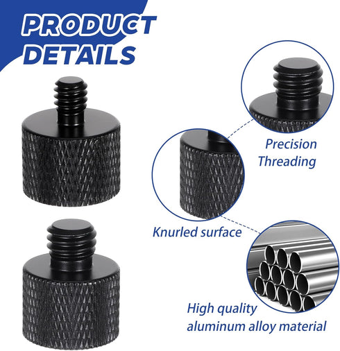 Xthrotsenk 2pcs 1/4 3/8 3/8 1/4 1/4 3/8 3/8 1/4 Set to & to Camera Tripod Adapter Tripod Screw Adapter Male to Female