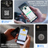 Rolling Square Aircard Wallet Tracker - Bluetooth Wallet Finder (2-Pack) with NFC/QR Code, Find My Network