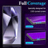 LYWHL 2 Pack Privacy Screen Protector for Samsung Galaxy S24 Ultra, Purple Anti-Blue Light, Anti-Spy Full Adhesive