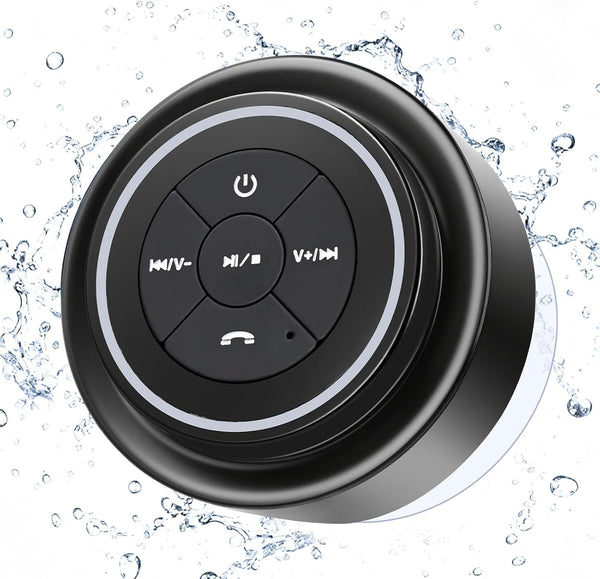 Razobws Bluetooth Shower Speaker, Portable Bluetooth Speakers, IP67 Waterproof Speaker with Suction Cup,