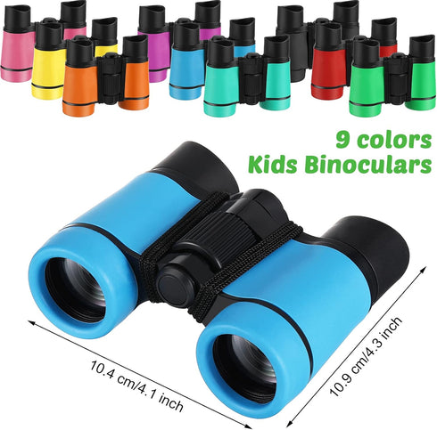 Yunsailing 9 Pack Kids Binoculars, Shockproof Compact Binoculars for Kids, Folding Outdoor Explorer Toy for Bird