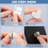 8 Pcs Cell Phone Finger Ring Adhesive Metal Phone Finger Grip Loop Stand Heart Grip Holder for DIY Hanging Supplies