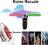 Retractable Wireless Headphone Headset, V5.0 Stereo Earphone, Noise Cancelling Mic, Clip on Earpiece for Sports