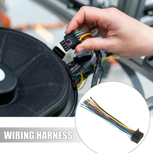 X AUTOHAUX 15 Pins Car Stereo CD Player Wiring Harness Adapter for Kenwood Radio Install