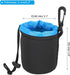 PATIKIL Camera Lens Bag, 2 Pcs Drawstring Lens Pouch with Thick Neoprene for DSLR Lens, Black, Blue