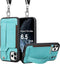 TOOVREN Phone Cover for iPhone 11 Pro Max - Wallet Case with Card Holder, PU Leather Kickstand, Adjustable Lanyard