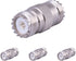 XRDS -RF 4PCS UHF Connectors, PL-259 Female to Female Adapter, S0-239 Coax Cable Connector