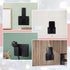 WY LIGHTING LEVEL 4 Pack Wall Mounted Phone Holder, Phone Stand Self Adhesive with Charging Hole, Compatible with All