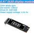 MTDELE 3Pcs 0.91 Inch 3.3V-5V 4Pin OLED Display IIC DC White OLED Screen Module Compatible with for Arduino Raspberry