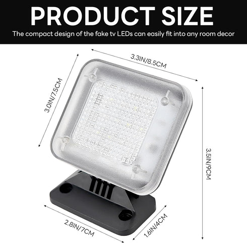 UPIQNG LED Fake TV Light Anti-Thief TV Simulator Burglar Deterrent Fake Television Home Security Light Crime Prevention