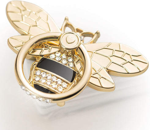 Allengel Bee Phone Ring Holder Finger Kickstand with Crystal for iPhone or Smartphone Cases