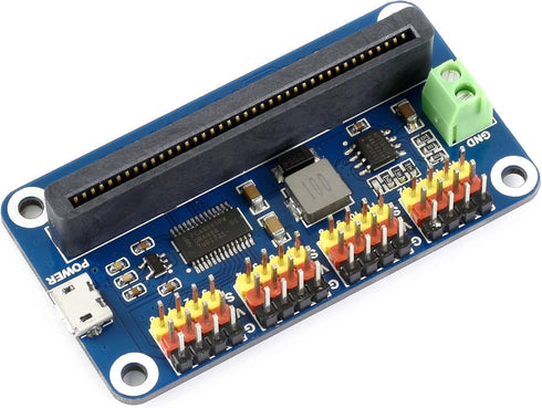 waveshare 16 12 I2C Servo Driver for Micro/-bit Channel PWM Outputs Bit Resolution Interface
