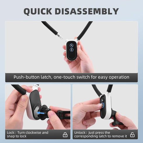 Pocket 3 Magnetic Neck Mount for DJI OSMO Pocket 3, Chest POV/Vlog Video Selfie Stand for GoPro