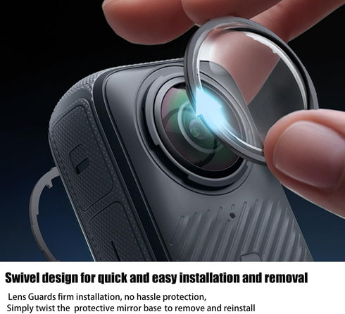 Insta360 X4, 10H Premium Lens Guards for Upgraded Optical Performance Scratch-resistant Higher Transparency Tempered