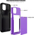 Nvollnoe for iPhone 12 Case, Heavy Duty Protective Dual Layer Shockproof Hidden Card Slot Slim Wallet Case for iPhone